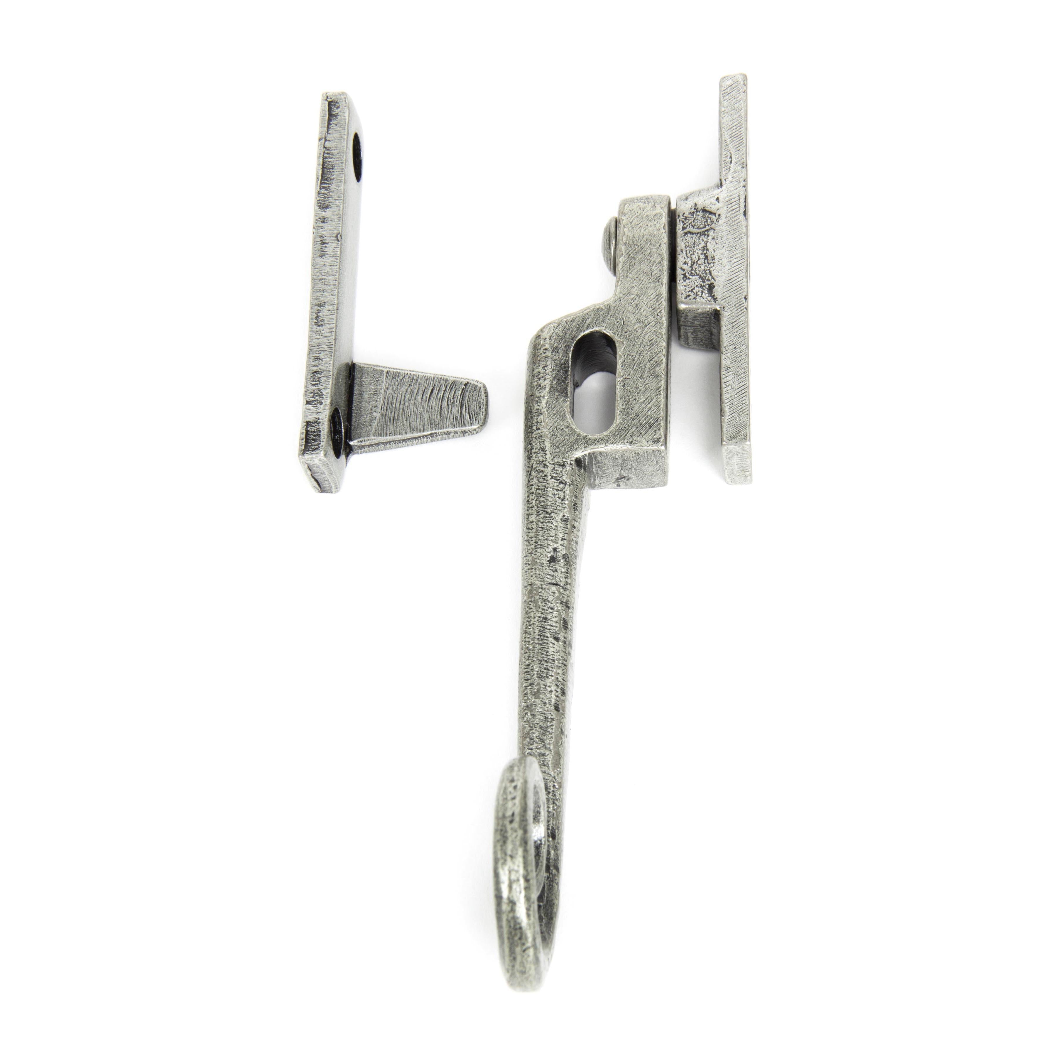 Pewter Locking Night-Vent Monkeytail Fastener - RH | From The Anvil - Night-Vent Fasteners - From The Anvil - Yester Home