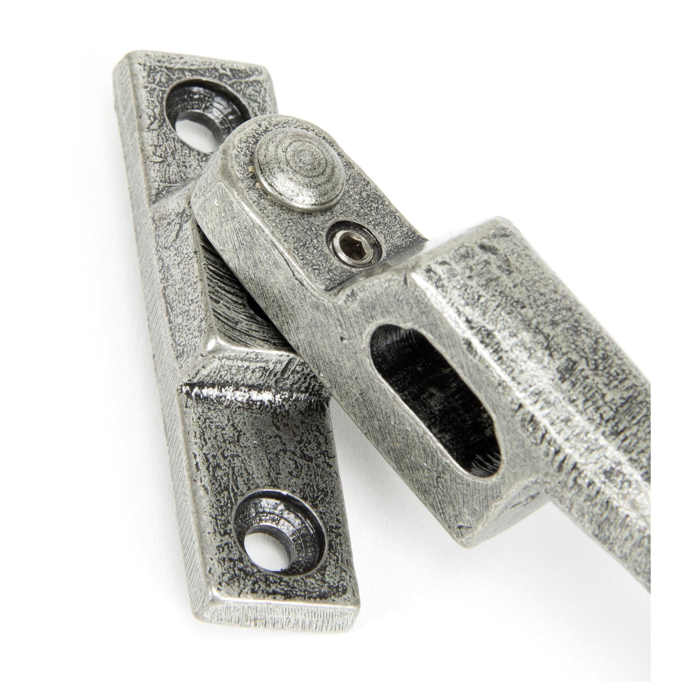 Pewter Locking Night-Vent Monkeytail Fastener - RH | From The Anvil - Night-Vent Fasteners - From The Anvil - Yester Home