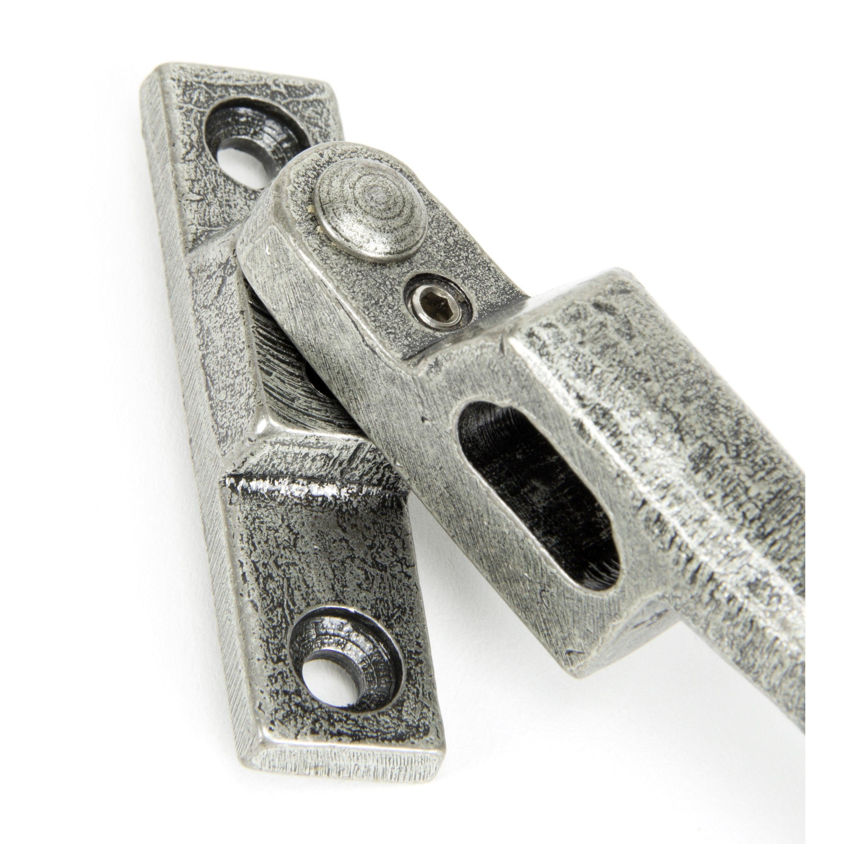 Pewter Locking Night-Vent Monkeytail Fastener - RH | From The Anvil-Night-Vent Fasteners-Yester Home