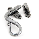 Pewter Locking Shepherd's Crook Fastener - LH | From The Anvil-Locking Fasteners-Yester Home