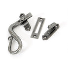 Pewter Locking Shepherd's Crook Fastener - LH | From The Anvil - Locking Fasteners - From The Anvil - Yester Home