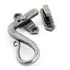 Pewter Locking Shepherd's Crook Fastener - LH | From The Anvil - Locking Fasteners - From The Anvil - Yester Home