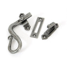 Pewter Locking Shepherd's Crook Fastener - LH | From The Anvil-Locking Fasteners-Yester Home
