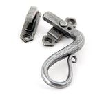 Pewter Locking Shepherd's Crook Fastener - RH | From The Anvil-Locking Fasteners-Yester Home