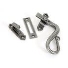Pewter Locking Shepherd's Crook Fastener - RH | From The Anvil-Locking Fasteners-Yester Home