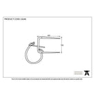 Pewter Locking Staple Pin | From The Anvil-Staple Pins & Plates-Yester Home