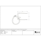 Pewter Locking Staple Pin | From The Anvil - Staple Pins & Plates - From The Anvil - Yester Home