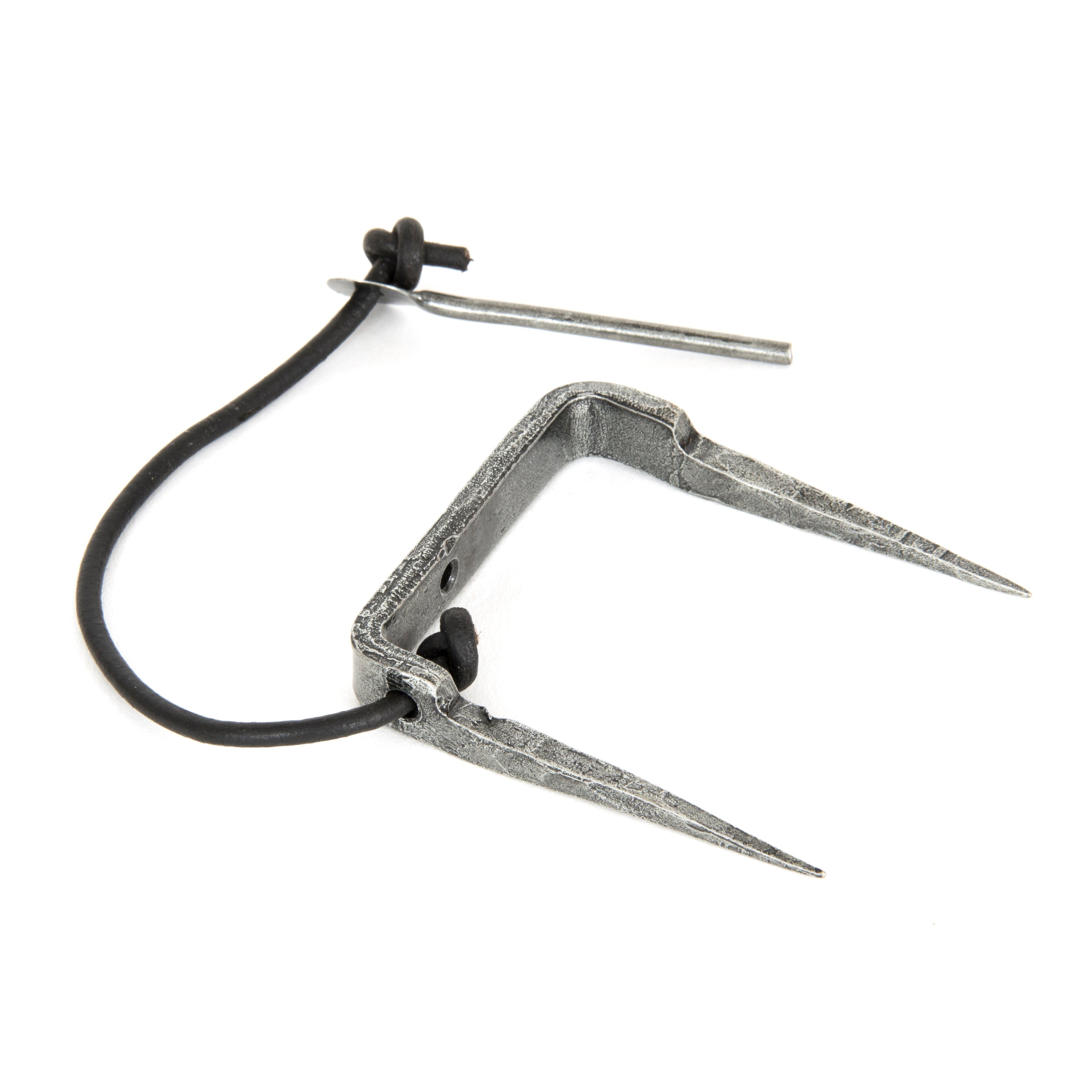 Pewter Locking Staple Pin | From The Anvil-Staple Pins & Plates-Yester Home