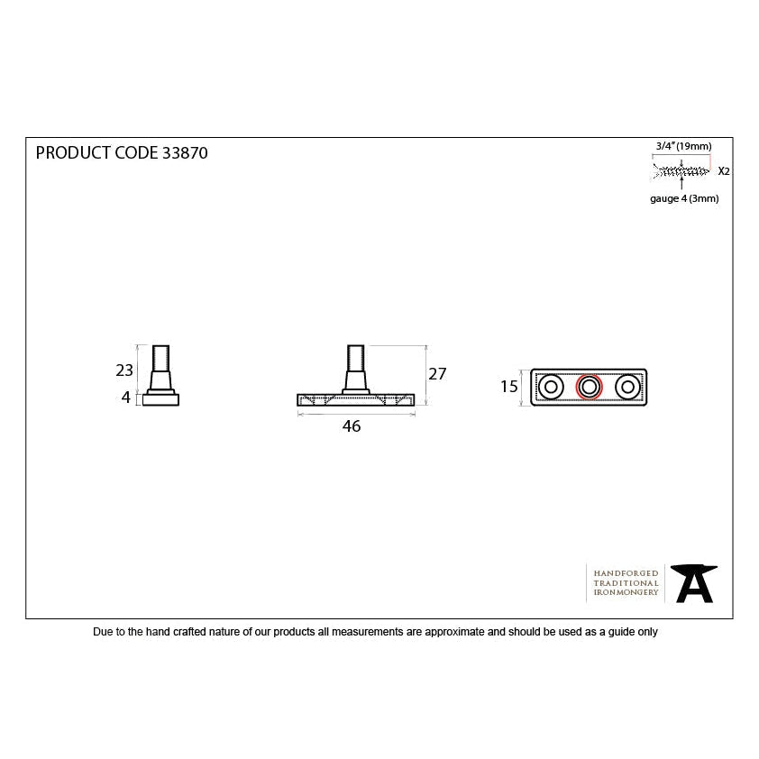 Pewter Locking Stay Pin | From The Anvil-Stay Pins-Yester Home