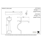 Pewter Medium Bean Thumblatch | From The Anvil-Thumblatches-Yester Home