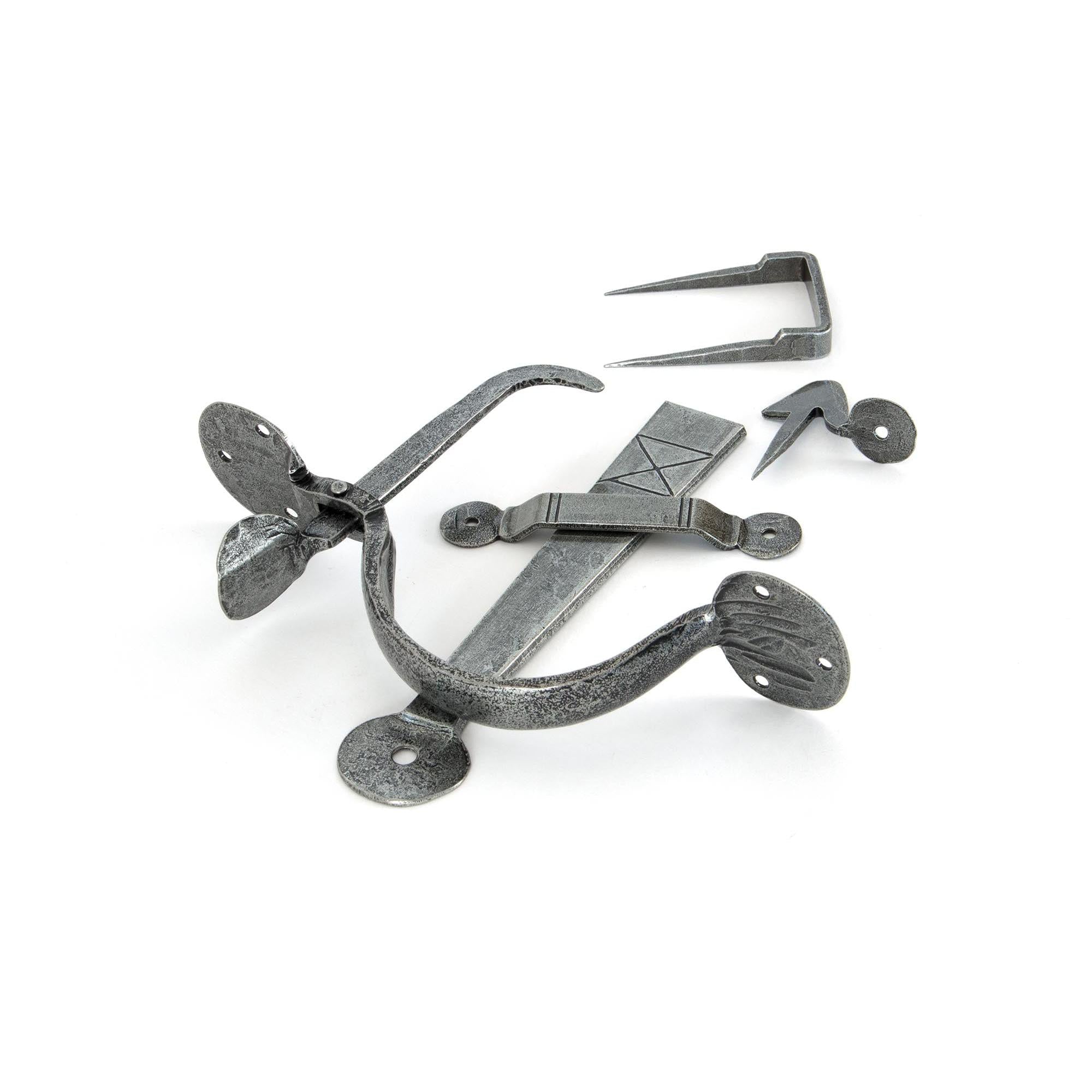 Pewter Medium Bean Thumblatch | From The Anvil - Thumblatches - From The Anvil - Yester Home