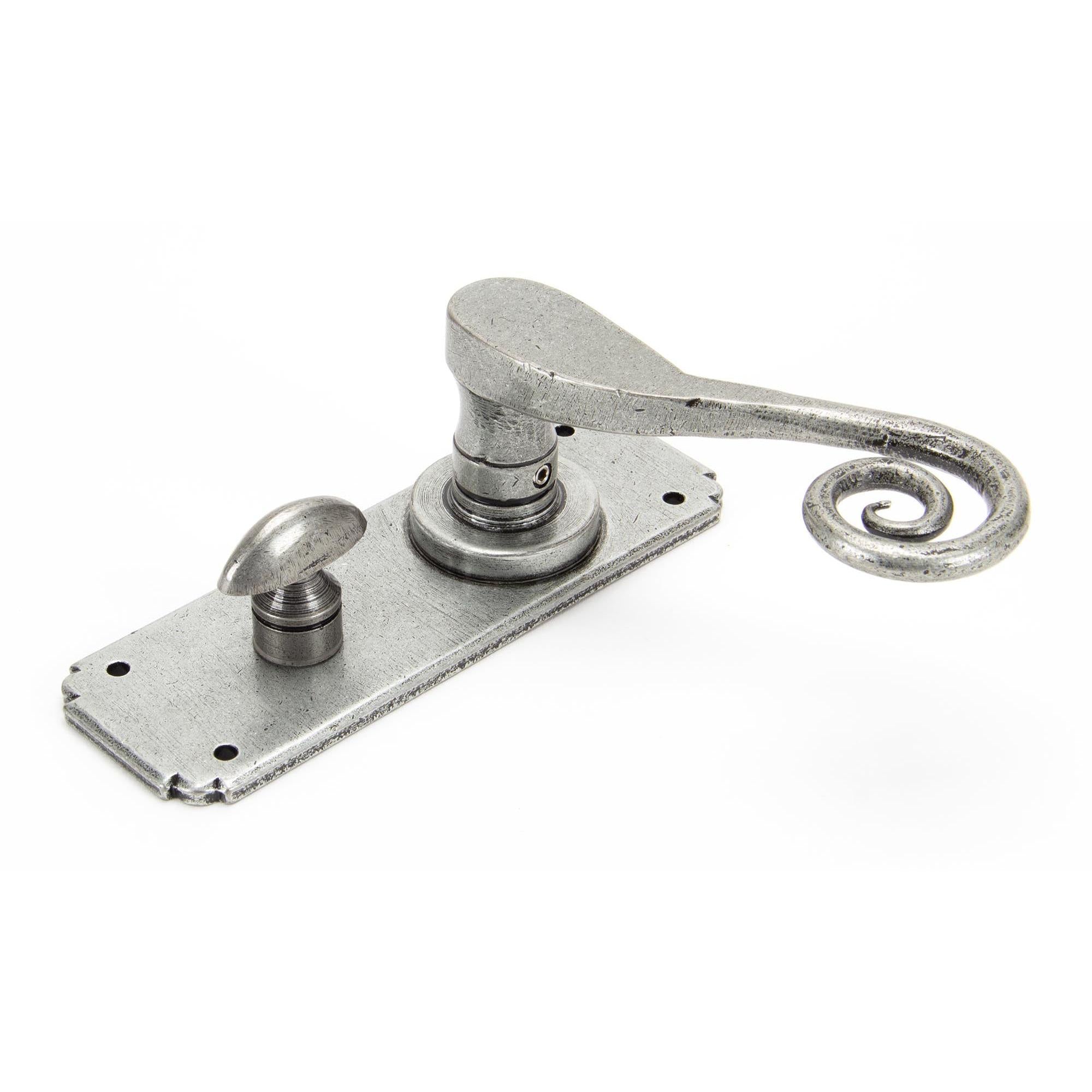 Pewter Monkeytail Lever Bathroom Set | From The Anvil - Lever Bathroom - From The Anvil - Yester Home