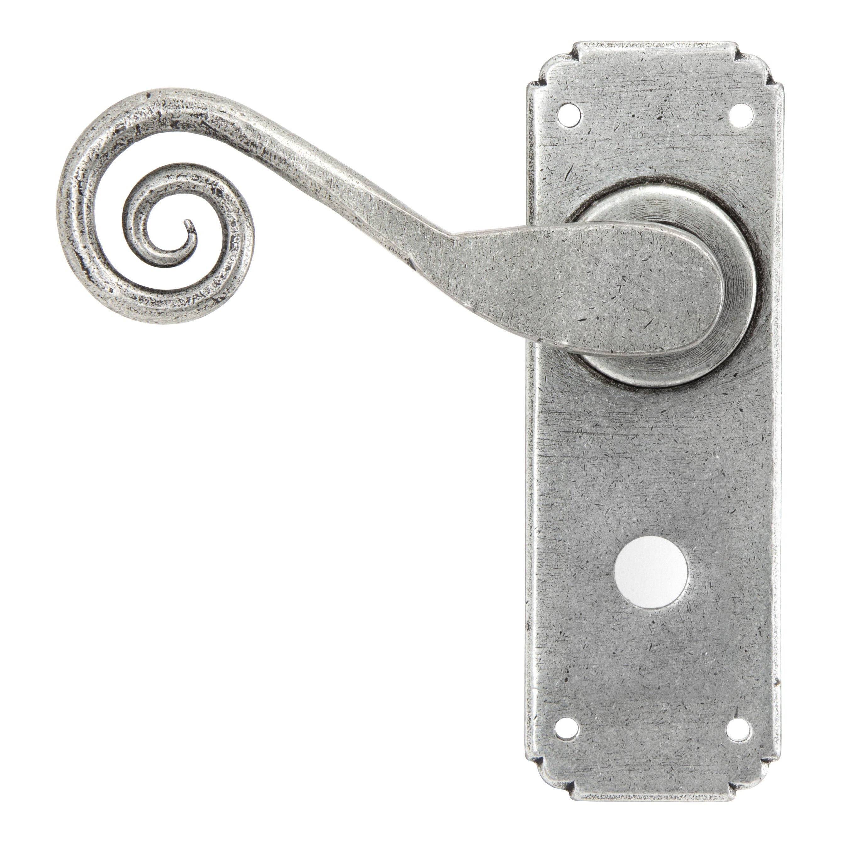Pewter Monkeytail Lever Bathroom Set | From The Anvil-Lever Bathroom-Yester Home