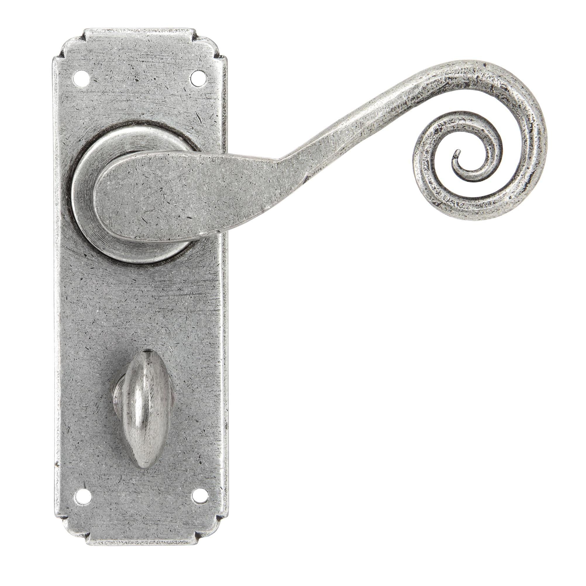 Pewter Monkeytail Lever Bathroom Set | From The Anvil - Lever Bathroom - From The Anvil - Yester Home