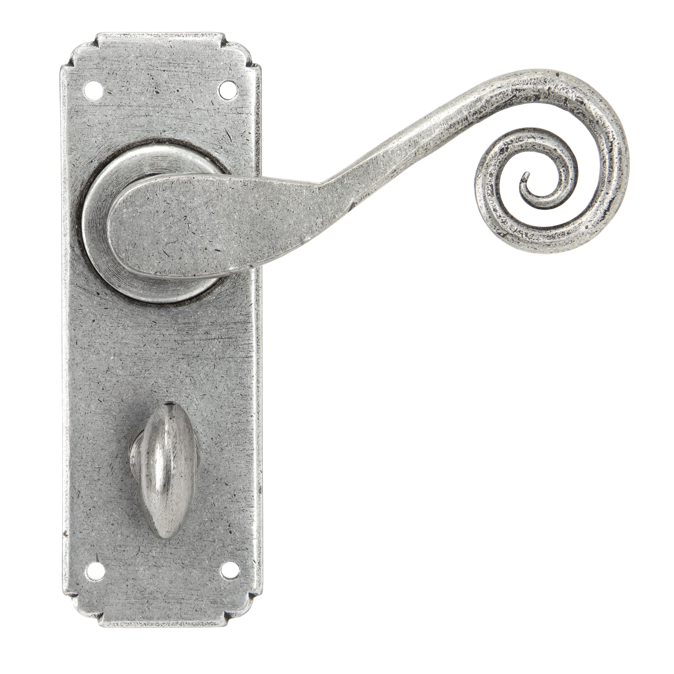 Pewter Monkeytail Lever Bathroom Set | From The Anvil-Lever Bathroom-Yester Home