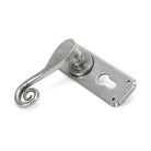 Pewter Monkeytail Lever Euro Lock Set | From The Anvil-Lever Euro-Yester Home