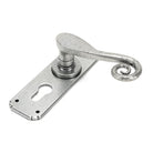 Pewter Monkeytail Lever Euro Lock Set | From The Anvil - Lever Euro - From The Anvil - Yester Home
