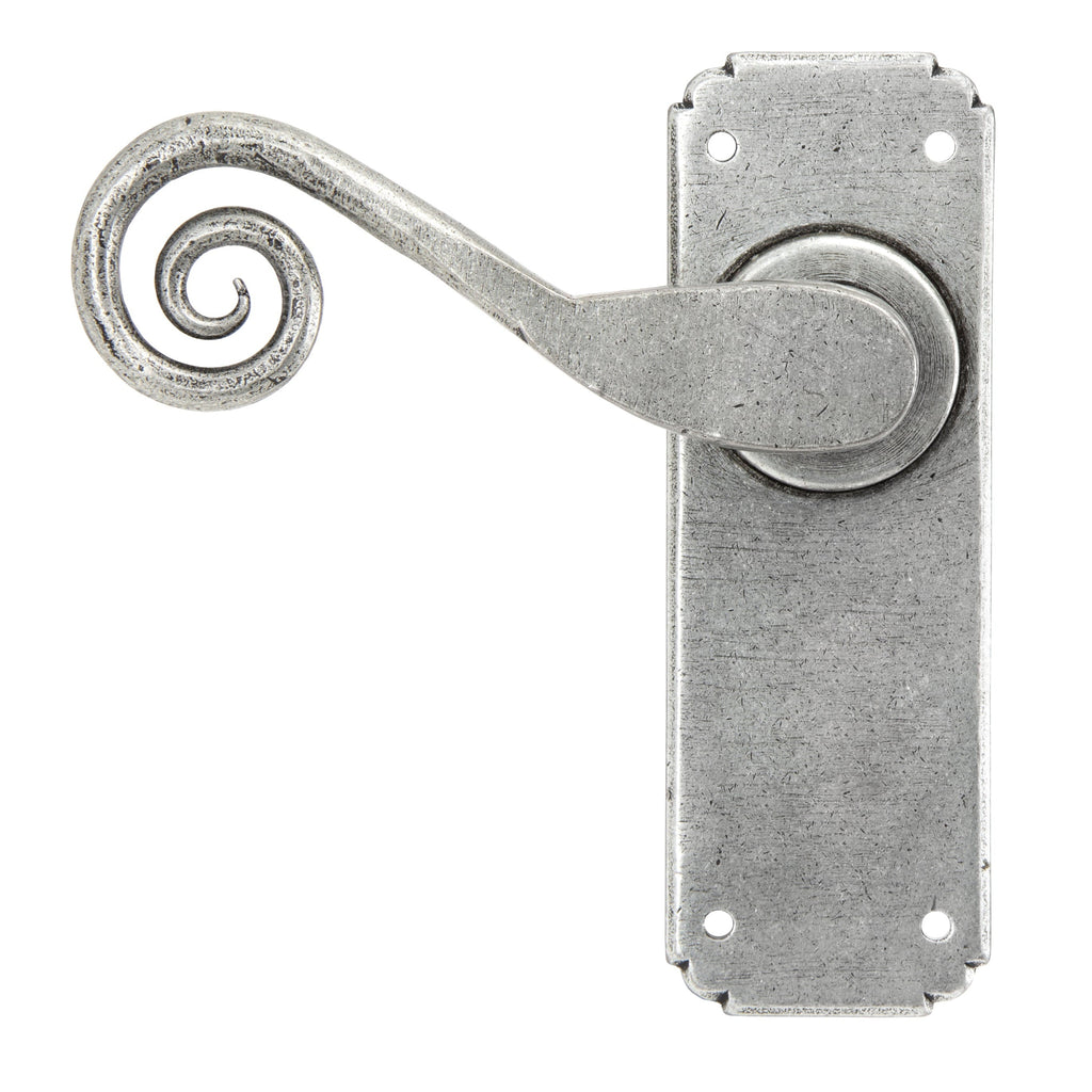 Pewter Monkeytail Lever Latch Set | From The Anvil-Lever Latch-Yester Home