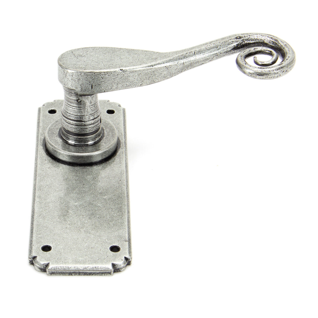 Pewter Monkeytail Lever Latch Set | From The Anvil-Lever Latch-Yester Home