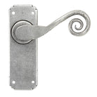 Pewter Monkeytail Lever Latch Set | From The Anvil - Lever Latch - From The Anvil - Yester Home