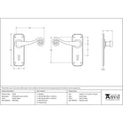 Pewter Monkeytail Lever Lock Set | From The Anvil - Lever Lock - From The Anvil - Yester Home
