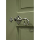 Pewter Monkeytail Lever on Rose Set (Diamond) | From The Anvil-Lever on Rose-Yester Home