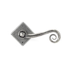 Pewter Monkeytail Lever on Rose Set (Diamond) | From The Anvil-Lever on Rose-Yester Home