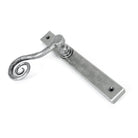 Pewter Monkeytail Slimline Lever Espag. Latch - RH | From The Anvil - Espagnolette - From The Anvil - Yester Home