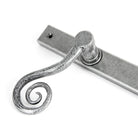 Pewter Monkeytail Slimline Lever Espag. Latch - RH | From The Anvil - Espagnolette - From The Anvil - Yester Home