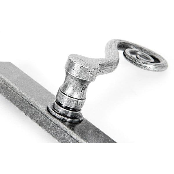 Pewter Monkeytail Slimline Lever Espag. Latch - RH | From The Anvil-Espagnolette-Yester Home