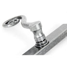 Pewter Monkeytail Slimline Lever Espag. Latch Set - LH | From The Anvil - Espagnolette - From The Anvil - Yester Home
