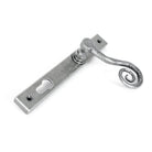 Pewter Monkeytail Slimline Lever Espag. Lock Set - LH | From The Anvil - Espagnolette - From The Anvil - Yester Home