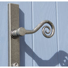 Pewter Monkeytail Slimline Lever Espag. Lock Set - RH | From The Anvil-Espagnolette-Yester Home