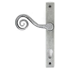 Pewter Monkeytail Slimline Lever Espag. Lock Set - RH | From The Anvil - Espagnolette - From The Anvil - Yester Home