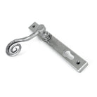 Pewter Monkeytail Slimline Lever Espag. Lock Set - RH | From The Anvil-Espagnolette-Yester Home