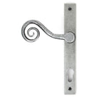 Pewter Monkeytail Slimline Lever Espag. Lock Set - RH | From The Anvil-Espagnolette-Yester Home