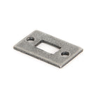 Pewter Mortice Plate For 4" Cranked Bolt | From The Anvil-Bolt Accessories-Yester Home
