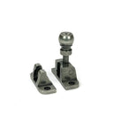 Pewter Mushroom Brighton Fastener (Radiused) - Brighton Fasteners - From The Anvil - Yester Home