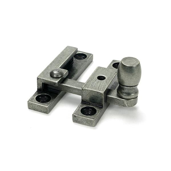 Pewter Mushroom Quadrant Fastener - Narrow - Quadrant Fasteners - From The Anvil - Yester Home