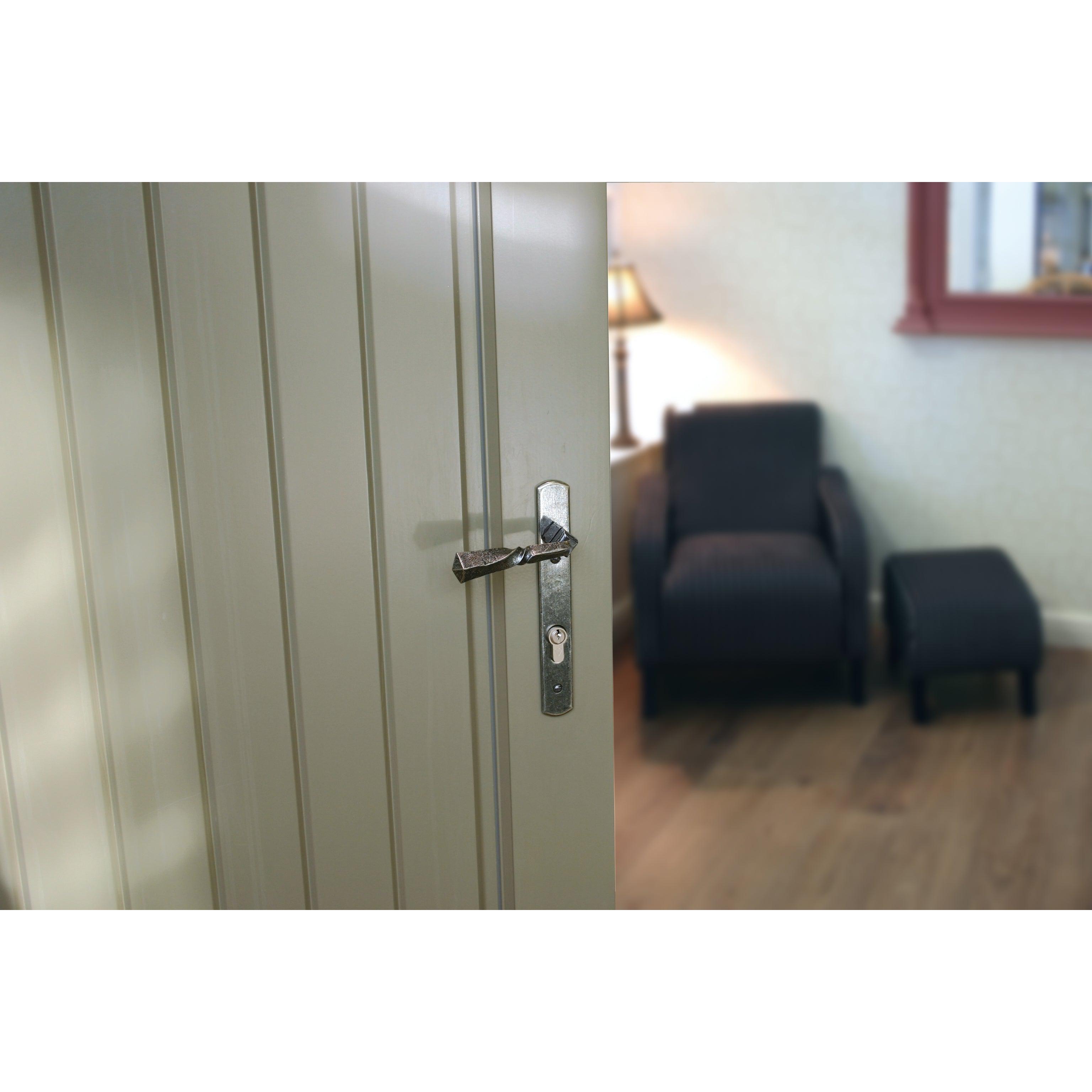 Pewter Narrow Lever Espag. Lock Set | From The Anvil-Espagnolette-Yester Home