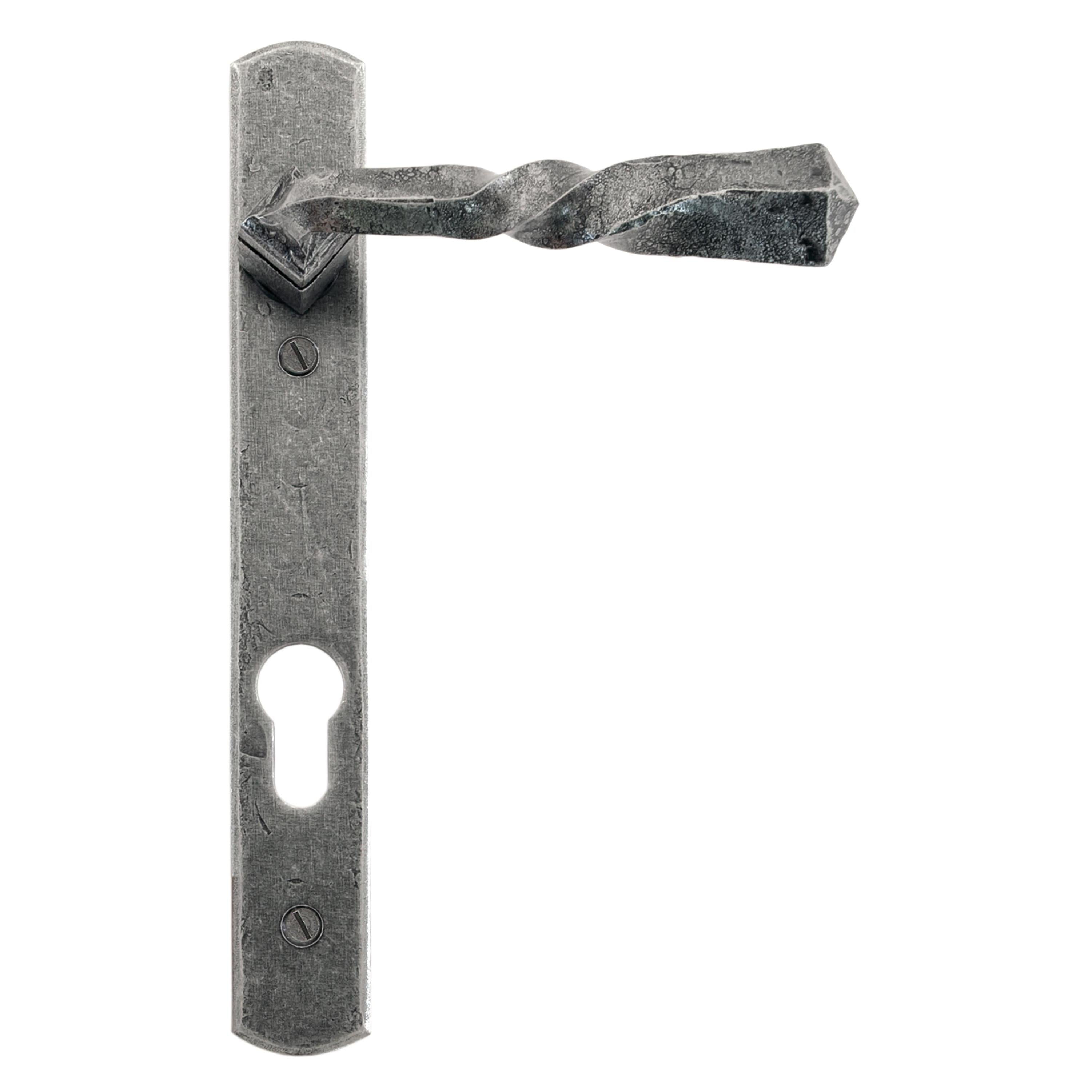 Pewter Narrow Lever Espag. Lock Set | From The Anvil - Espagnolette - From The Anvil - Yester Home