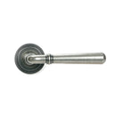 Pewter Newbury Lever on Rose Set (Art Deco) | From The Anvil-Concealed-Yester Home