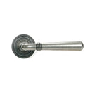 Pewter Newbury Lever on Rose Set (Art Deco) | From The Anvil-Concealed-Yester Home