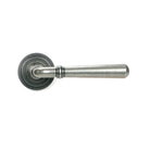 Pewter Newbury Lever on Rose Set (Art Deco) - Unsprung | From The Anvil-Concealed-Yester Home