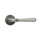 Pewter Newbury Lever on Rose Set (Art Deco) - Unsprung | From The Anvil-Concealed-Yester Home