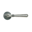 Pewter Newbury Lever on Rose Set (Beehive) | From The Anvil-Concealed-Yester Home