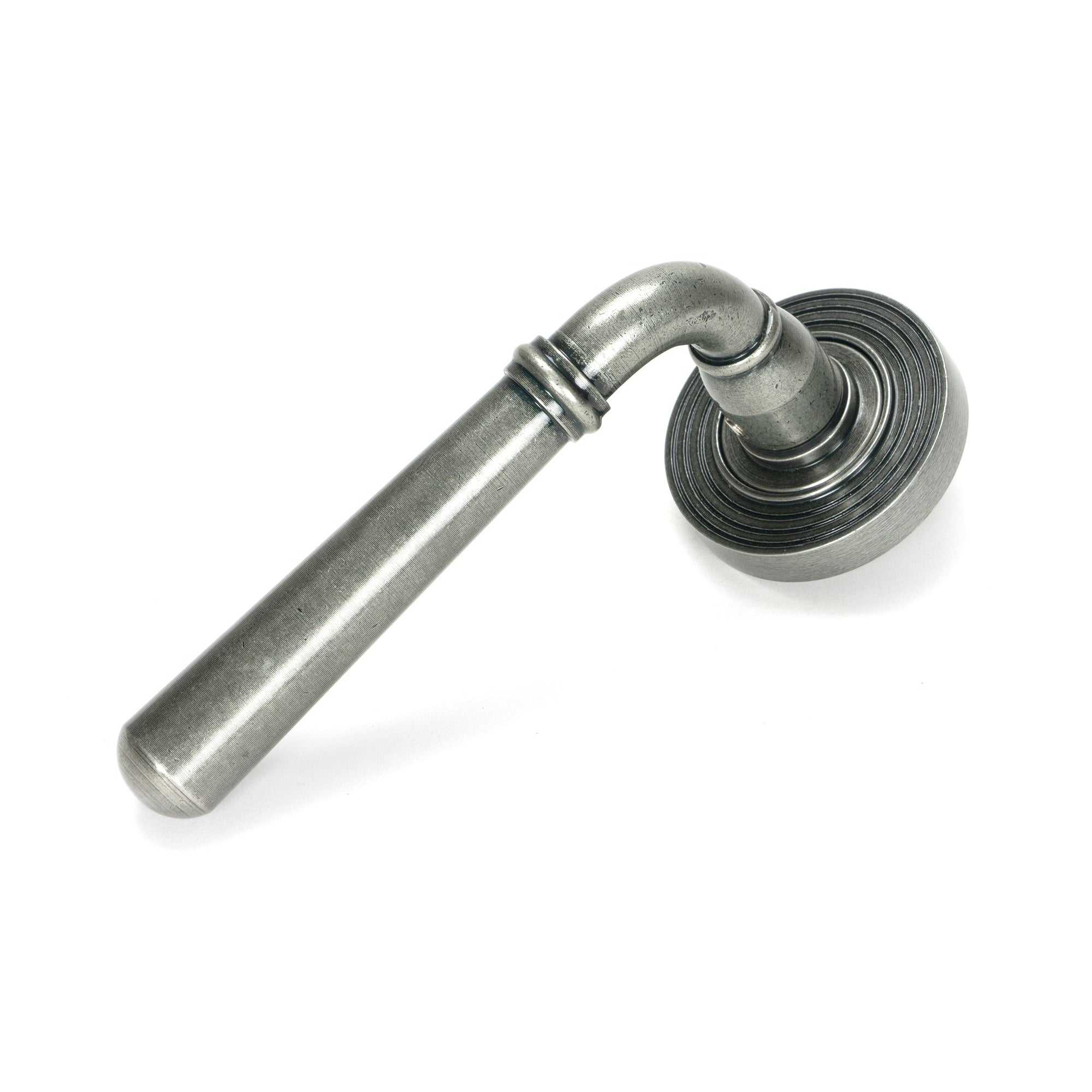 Pewter Newbury Lever on Rose Set (Beehive) | From The Anvil-Concealed-Yester Home