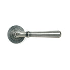 Pewter Newbury Lever on Rose Set (Beehive) - Unsprung | From The Anvil-Concealed-Yester Home