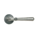 Pewter Newbury Lever on Rose Set (Beehive) - Unsprung | From The Anvil-Concealed-Yester Home