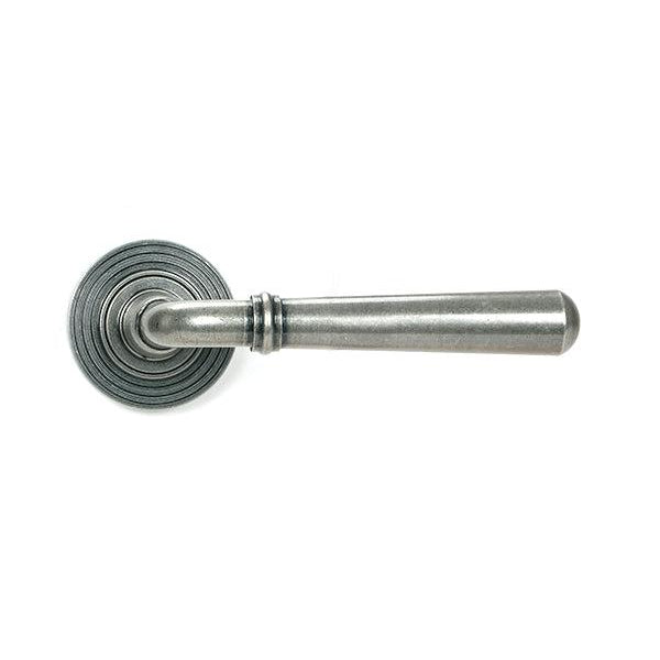 Pewter Newbury Lever on Rose Set (Beehive) - Unsprung | From The Anvil-Concealed-Yester Home